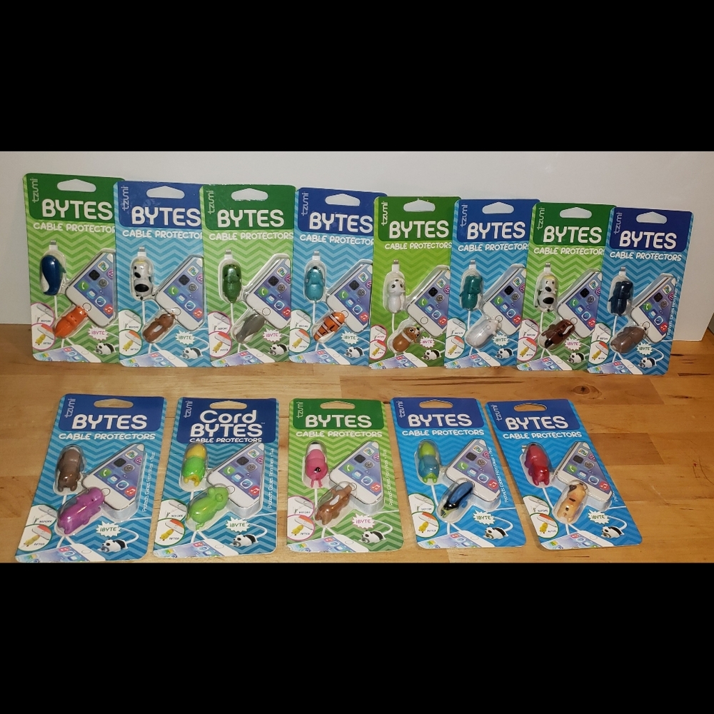 NWT Tzumi Bytes Cable Protectors 2 Count Per Pack